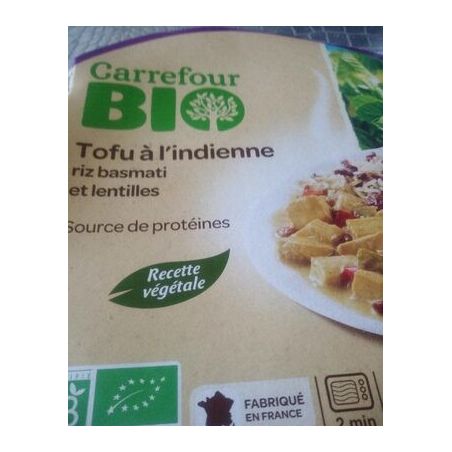Carrefour Bio 300G Tofu À L'Indienne Crf