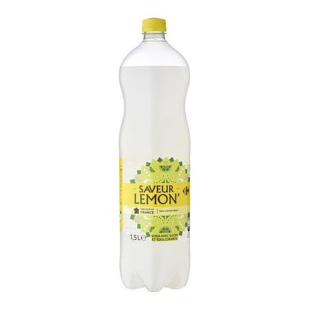 Carrefour Pet 1,5L Soda Ctr-Ctr Vert Crf