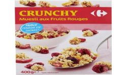 Carrefour 400G Céréales Muesli Sans Sucre Ajouté Fruits Rouges Crf