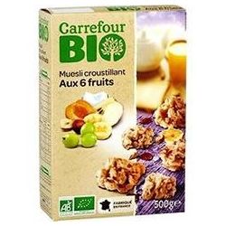 Carrefour 500G Muesli Crousaint Frt Bio Crf