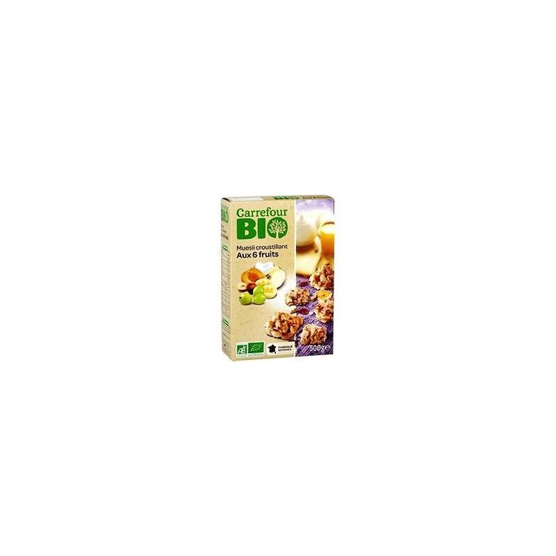 Carrefour 500G Muesli Crousaint Frt Bio Crf