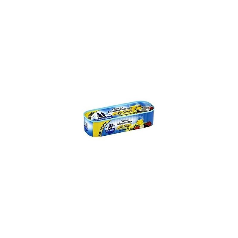 P.Navire Petit Navire Filets De Maquereaux Vin Blanc/Aromates La Boite 235 G