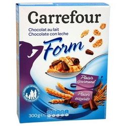 Carrefour 300G Céréales Pétales De Riz & Blé Au Chocolat Lait Crf