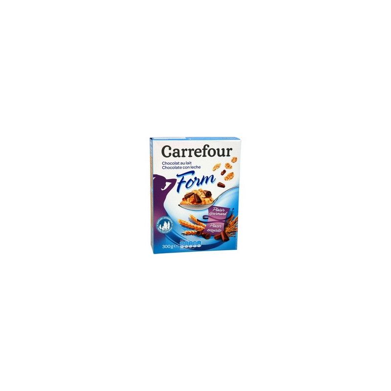 Carrefour 300G Céréales Pétales De Riz & Blé Au Chocolat Lait Crf