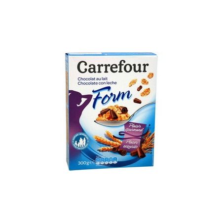 Carrefour 300G Céréales Pétales De Riz & Blé Au Chocolat Lait Crf