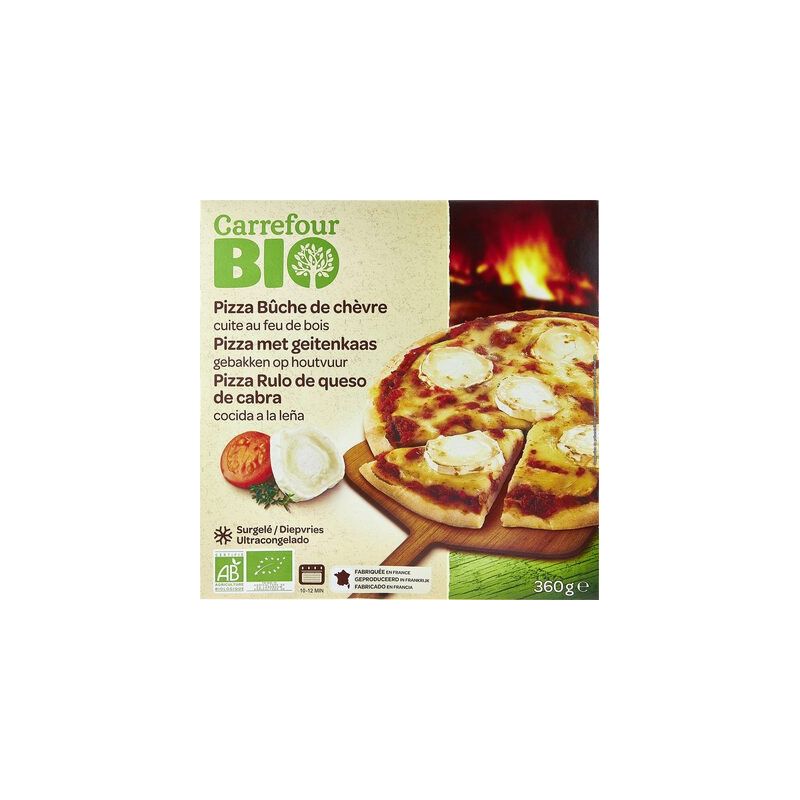 Carrefour Bio 360G Pizza Buche De Chèvre Crf