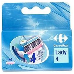 Carrefour 4 Recharg.4 Lames Feminin Crf