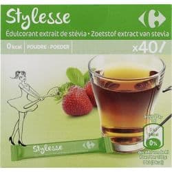 Carrefour 40 Stiks Edulc.Pdre Stevia Crf