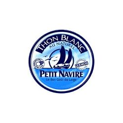 Petit Navire Thon Blanc Au Naturel : La Boite De 93 G Net Égoutté