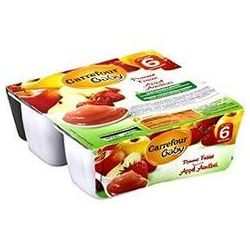 Carrefour Baby 4X Compote Pomme Fraise Crf Bb