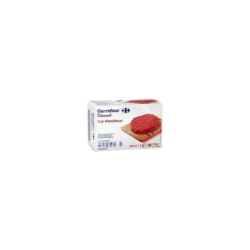 Pp Blanc 10X100G Steaks Hachés Moelleux 20% Mg