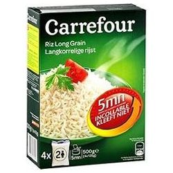 Carrefour 4X125G Riz Cuisson Rapide 5Mn Crf