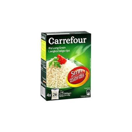 Carrefour 4X125G Riz Cuisson Rapide 5Mn Crf