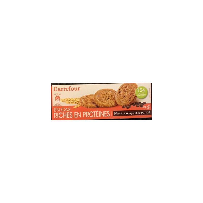 Carrefour 140G Biscuits Hyperproteinés Aux Pépites De Chocolat Crf