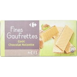 Carrefour 160G Gaufrettes Aux Noisettes Crf