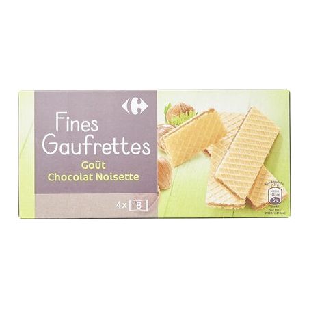 Carrefour 160G Gaufrettes Aux Noisettes Crf
