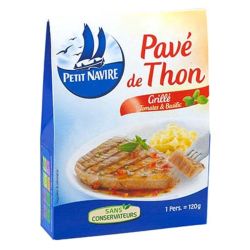 Petit Navire Pavé De Thon Tomate Basilic 120G