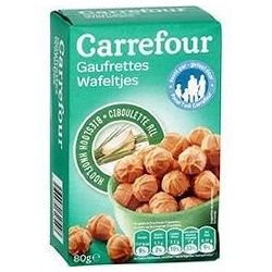 Carrefour 80G Biscuits Apéritifs Gaufrettes Ail/Ciboulette Crf