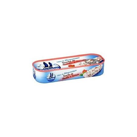 Petit Navire Bte 110G Filet De Maquereaux Basilic Tomate