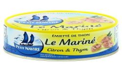 Petit Navire Miettes De Thon Citron & Thym : La Boite 110 G