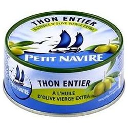 Petit Navire Thon À L'Huile D'Olive : La Boite De 112 G Net Égoutté
