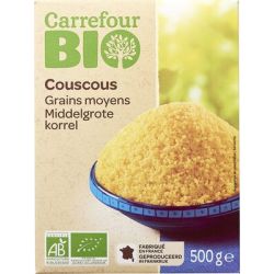 Carrefour Bio 500G Couscous Blanc Crf