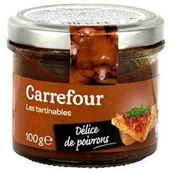 Carrefour 100G Déciles De Poivrons À Tartiner Crf