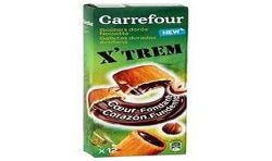 Carrefour 225G Biscuits Goûters Dorés Chocolat Noisettes Crf