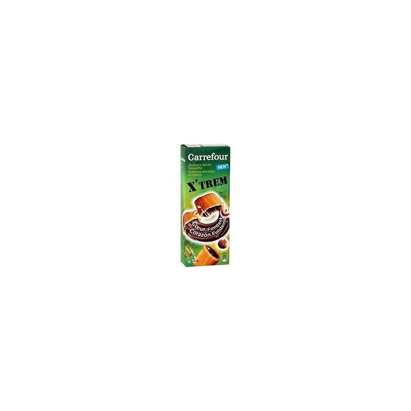 Carrefour 225G Biscuits Goûters Dorés Chocolat Noisettes Crf