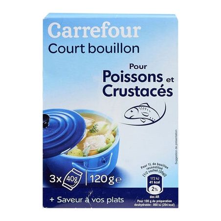 Carrefour 3X40G Court Bouillon Crf