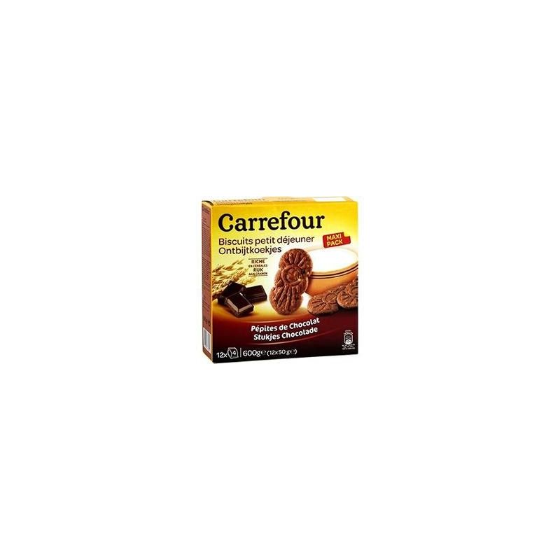 Carrefour 600G Biscuits Petit Déjeuner Au Pépites De Chocolat Crf