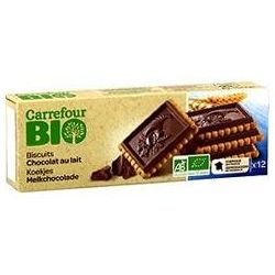 Carrefour Bio 150G Biscuits Tablettes De Chocolat Au Lait Crf