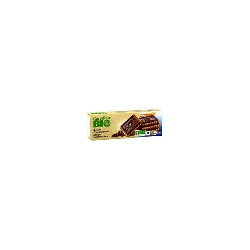 Carrefour Bio 150G Biscuits Tablettes De Chocolat Au Lait Crf