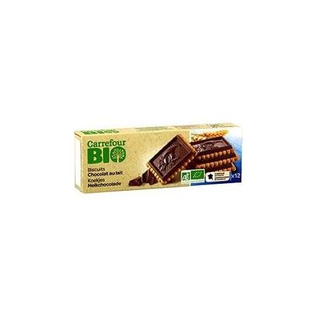 Carrefour Bio 150G Biscuits Tablettes De Chocolat Au Lait Crf