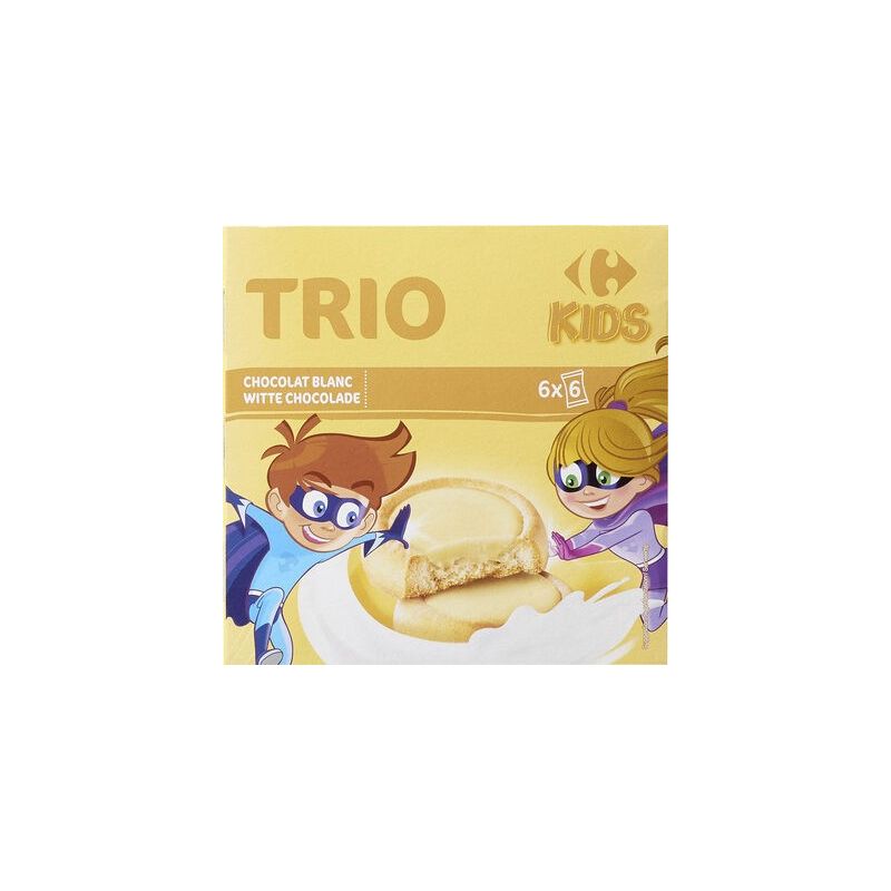 Carrefour Kids 225G Biscui Trio Choco Blc Crf