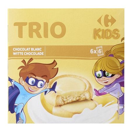 Carrefour Kids 225G Biscui Trio Choco Blc Crf