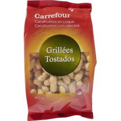 Carrefour 400G Cacahuètes Nature À Coquer Crf