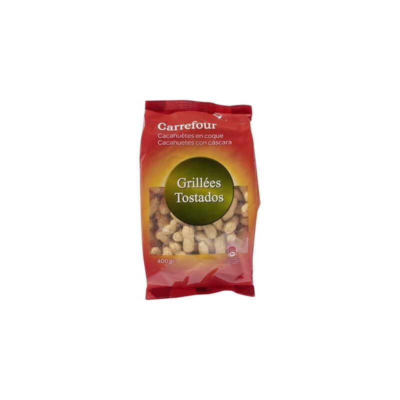 Carrefour 400G Cacahuètes Nature À Coquer Crf