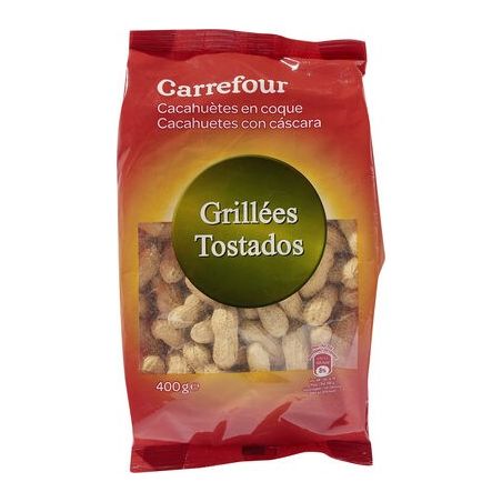 Carrefour 400G Cacahuètes Nature À Coquer Crf