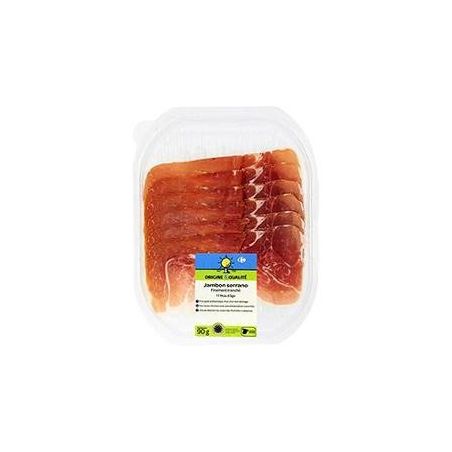 Filiere Qualite Carf 90G Fine Tranche Jambon Serrano Fqc