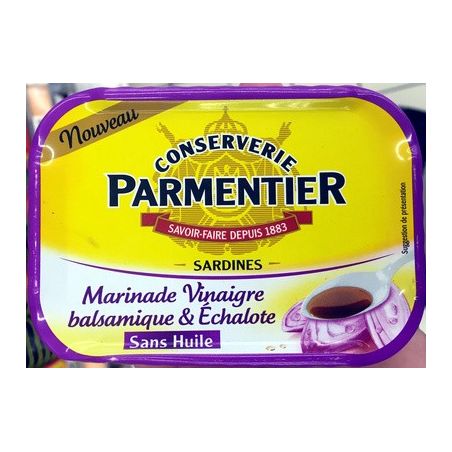 Parmentier 135G Sardines Vinaigre Balsamique