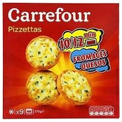 Carrefour 270G Minis Pizzas Aux 3 Fromages Crf