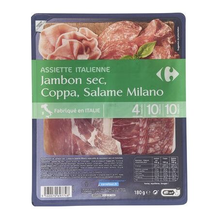 Carrefour 180G Assiette Italienne Crf