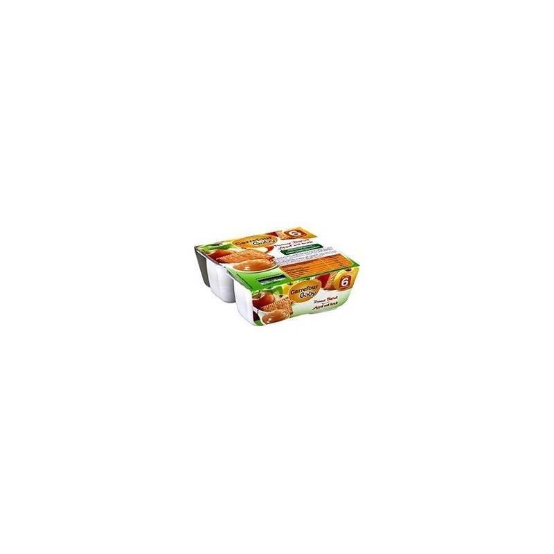 Carrefour Baby 4X100G Compote Pomme Bisc.Crf