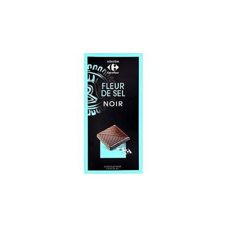 Carrefour Selection 100G Tablette Chocolat Noir Fleur De Sel Crf Sélection