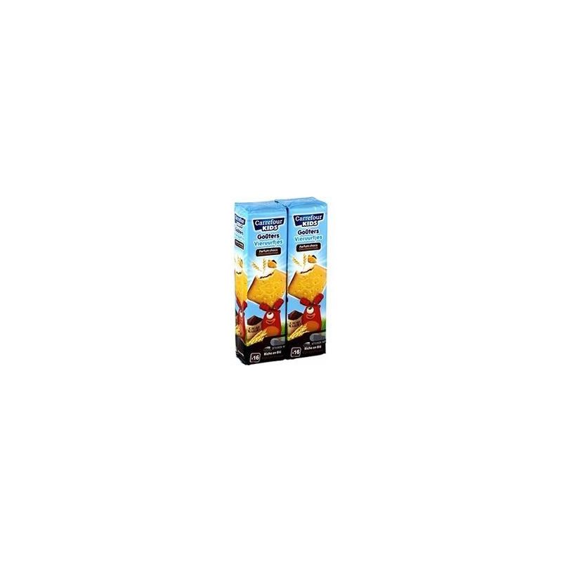 Carrefour 2X300G Biscuits Carrés Fourrés Au Chocolat Crf