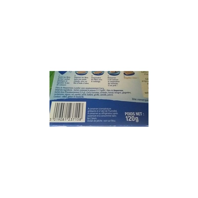 Petit Navire 120G Fil.Mqx A Poeler Curry Pn