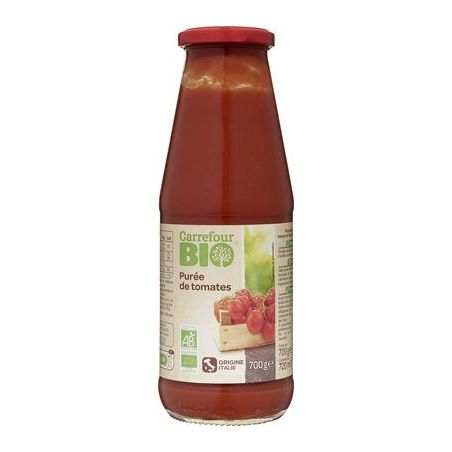 Carrefour Bio 700G Purée De Tomates Crf