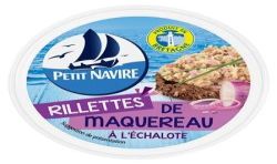 Petit Navire Rillettes De Maquereaux A L'Echalote 125 G