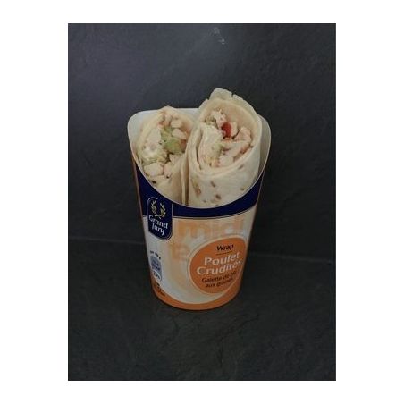 Grand Jury 180G Wrap Poulet Roti Crudites